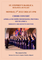 Dél-afrikai lánykórus koncertje a Bazilikában
